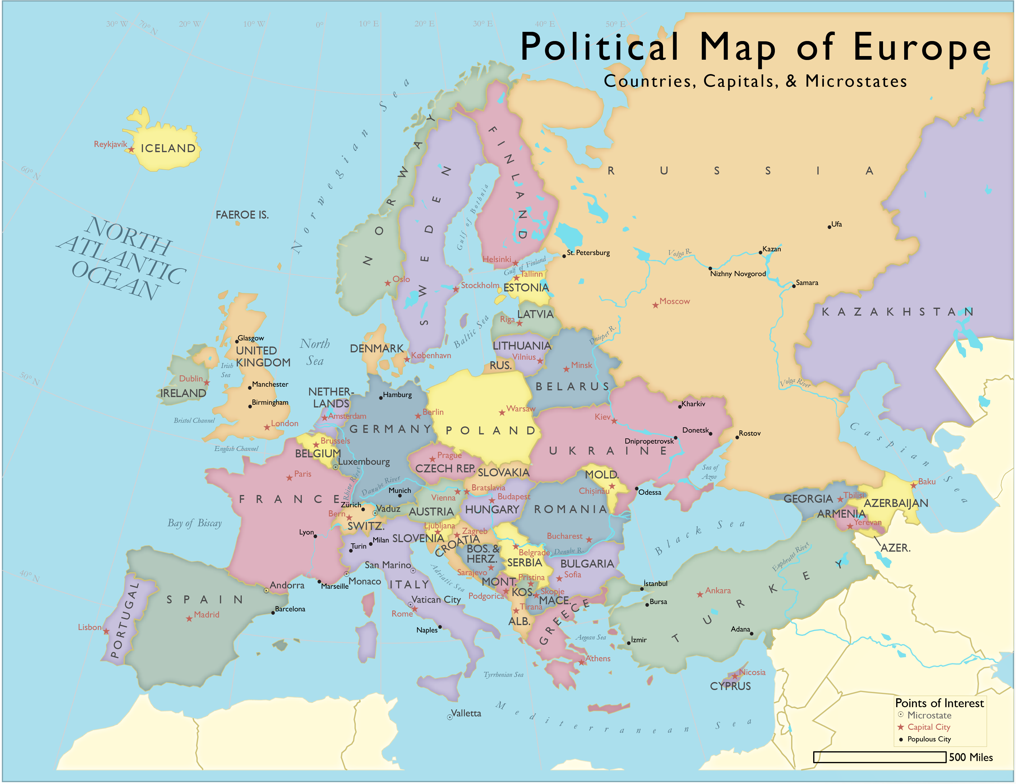 Political Map Europe Countries Images and Photos finder